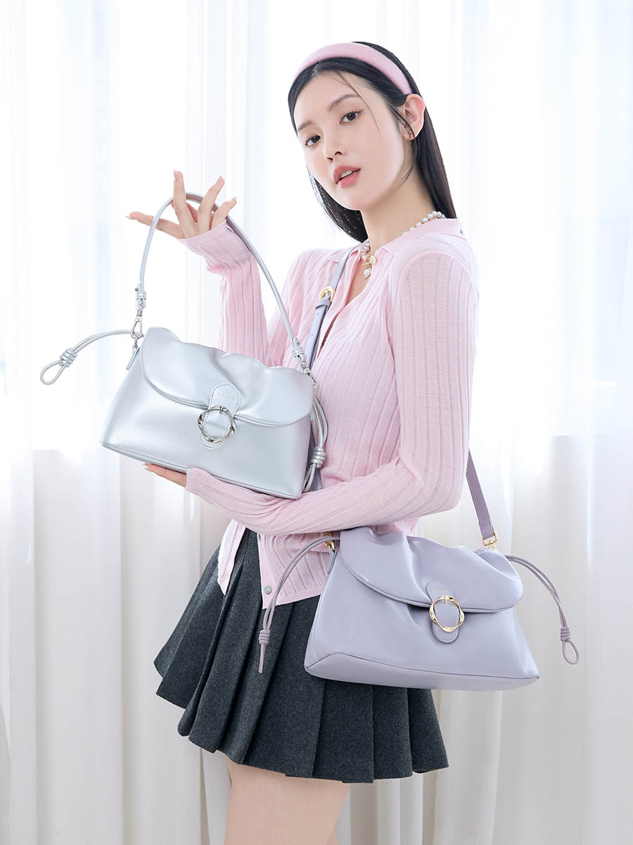 S'AIME 2WAY波紋五金束口掀蓋小方包(S)｜ S'AIME東京企劃