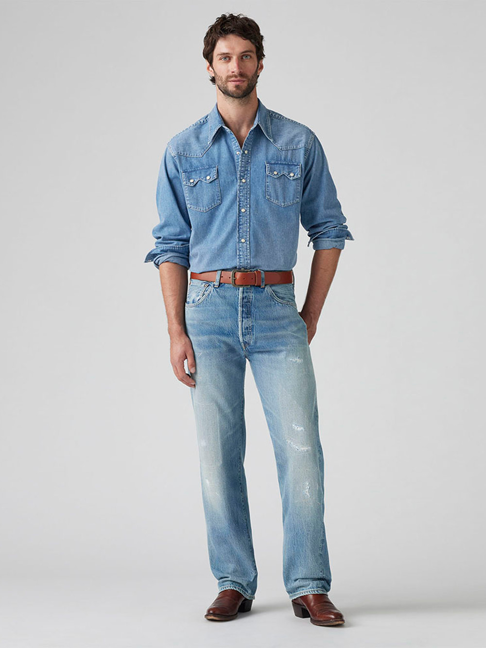 LEVI'S® VINTAGE CLOTHING 1955 501® 赤耳丹寧501®XX / LVC / 破壞加工