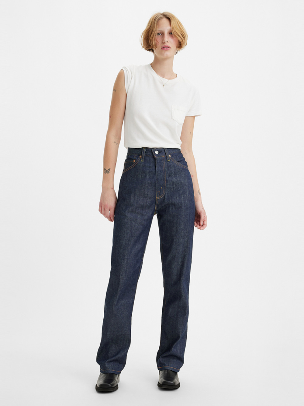 LEVI’S® VINTAGE CLOTHING 1950’s 701 原色 赤耳丹寧 / LVC 人氣新品_0