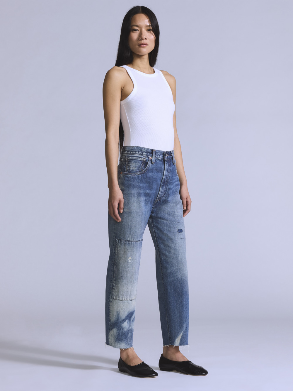 Levi's® BLUETAB™ 女款日本製Barrel復古高腰繭型丹寧牛仔褲人氣新品