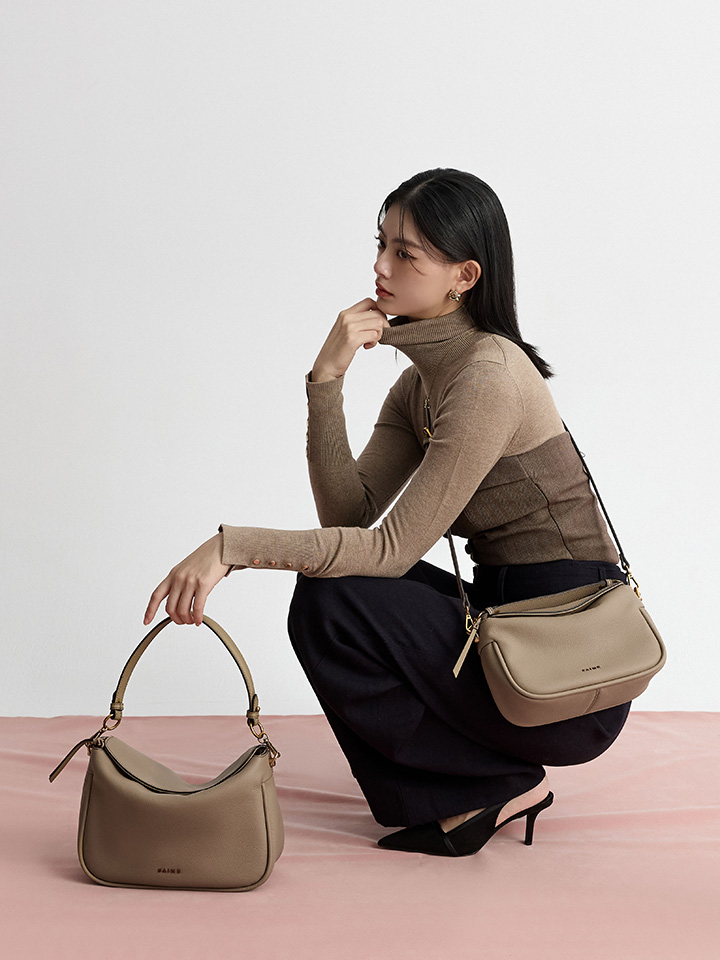 S'AIME Prime 2WAY頭層真皮拉鍊軟包｜ S'AIME東京企劃