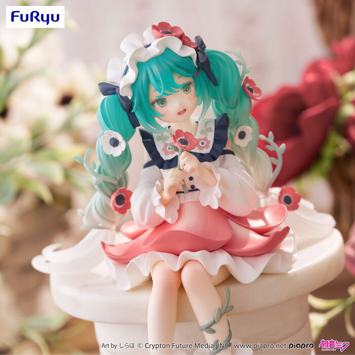 Furyu 景品初音未來泡麵蓋公仔銀蓮花精靈Ver.