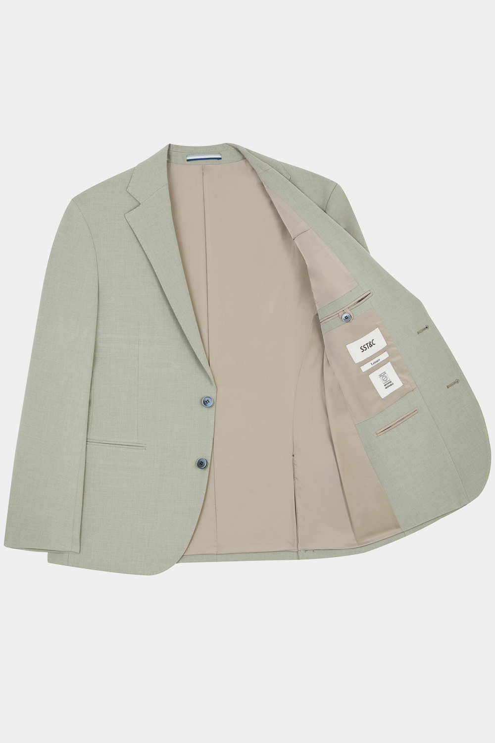 SST&C Lake Green Textured Suit | 00012502003_7