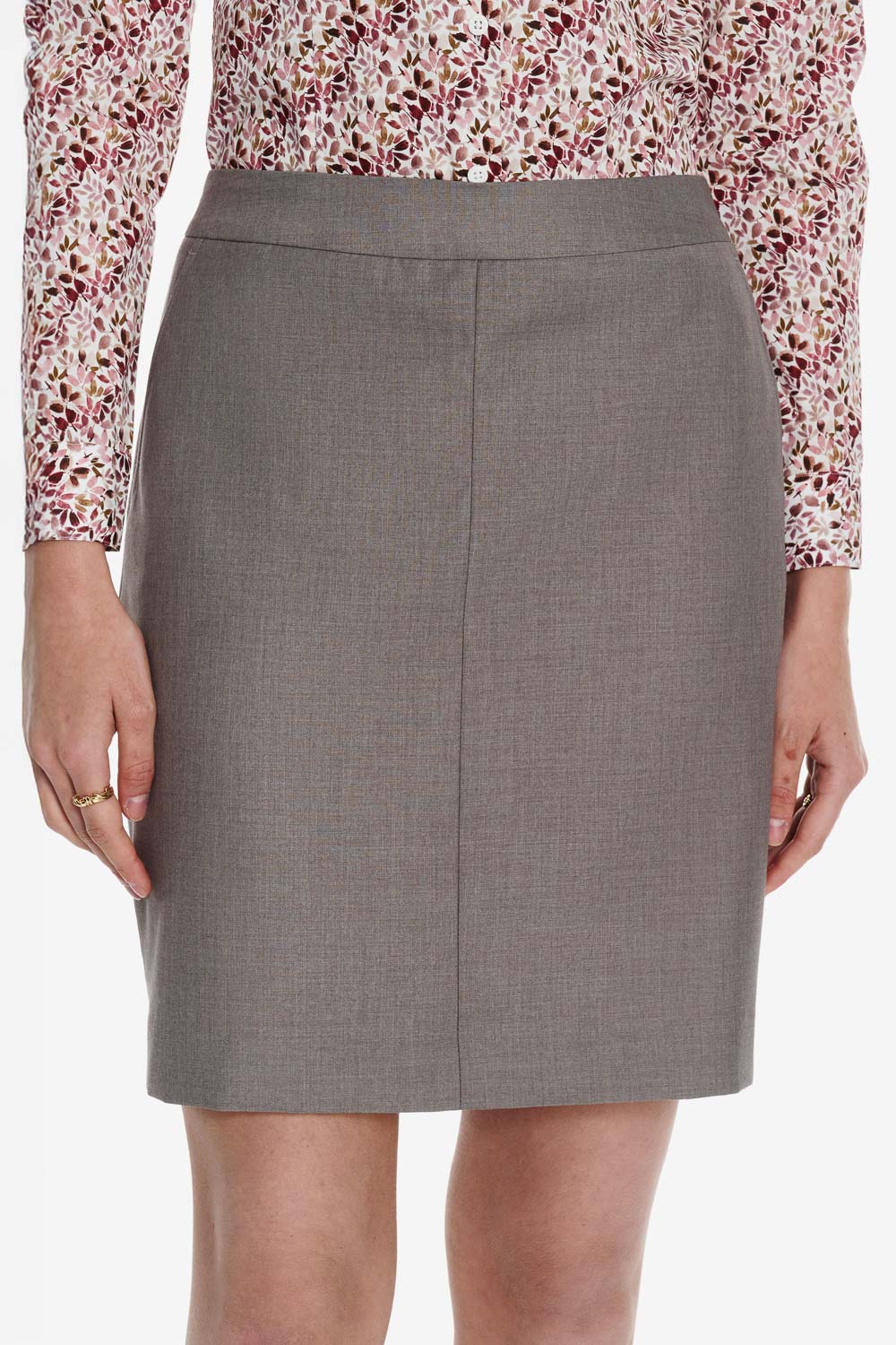 SST&C Taupe Skirt | 01042502001_4