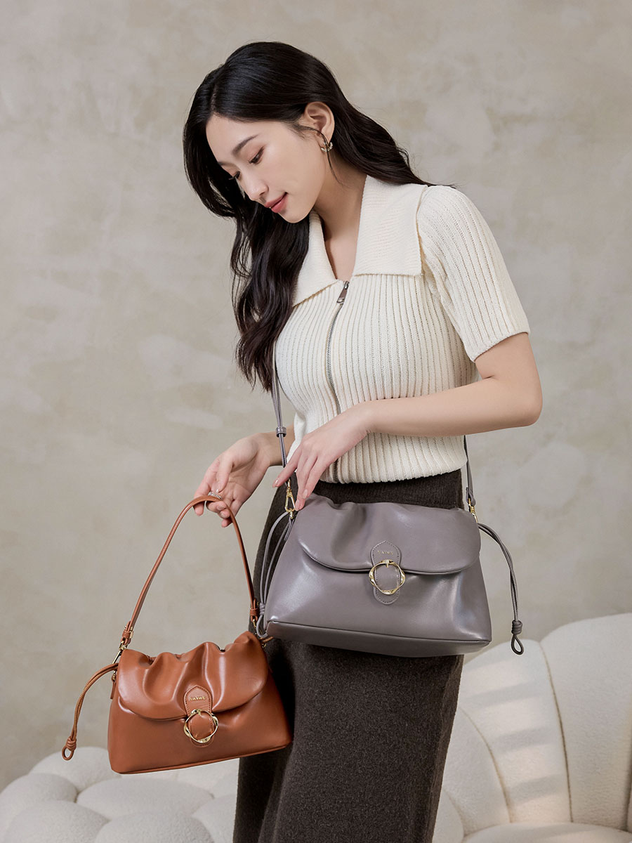 送料込★S’AIME★波紋五金束口掀蓋小方包 S★2wayショルダーBAG S'AIME 2WAY波紋五金束口掀蓋小方包(S)｜ S'AIME東京企劃