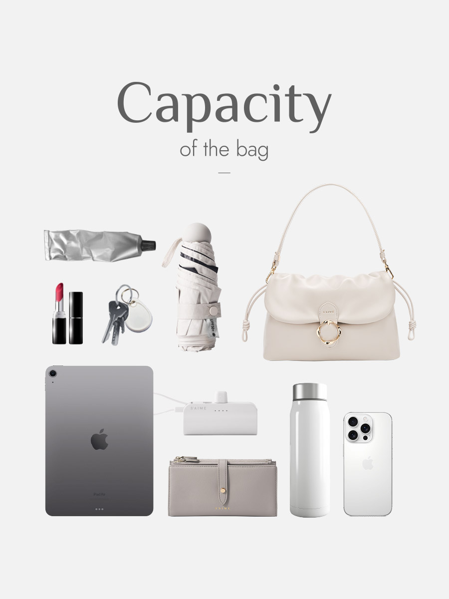 S'AIME 2WAY波紋五金束口掀蓋方包(M)｜ S'AIME東京企劃