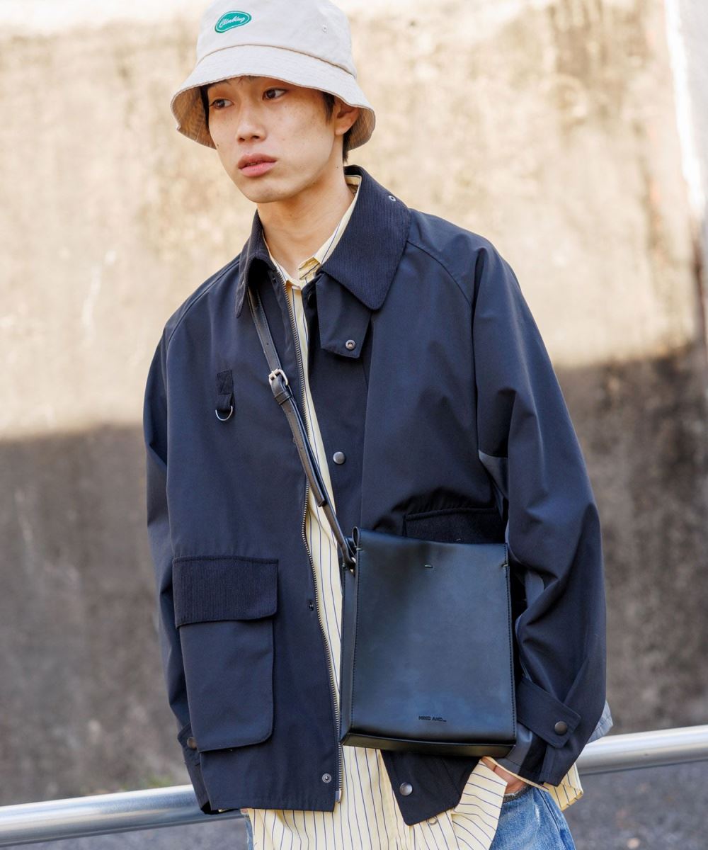 niko and男燈芯絨領拼接狩獵外套-四色-253573
