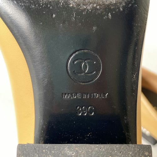 【誠品生活新店店】CHANEL/淺口皮鞋/39/g39238_4