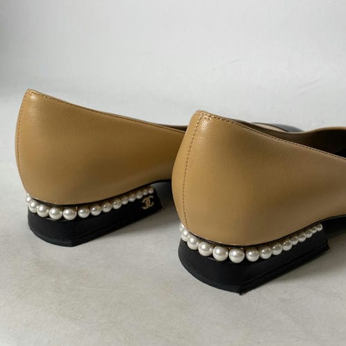 【誠品生活新店店】CHANEL/淺口皮鞋/39/g39238_8