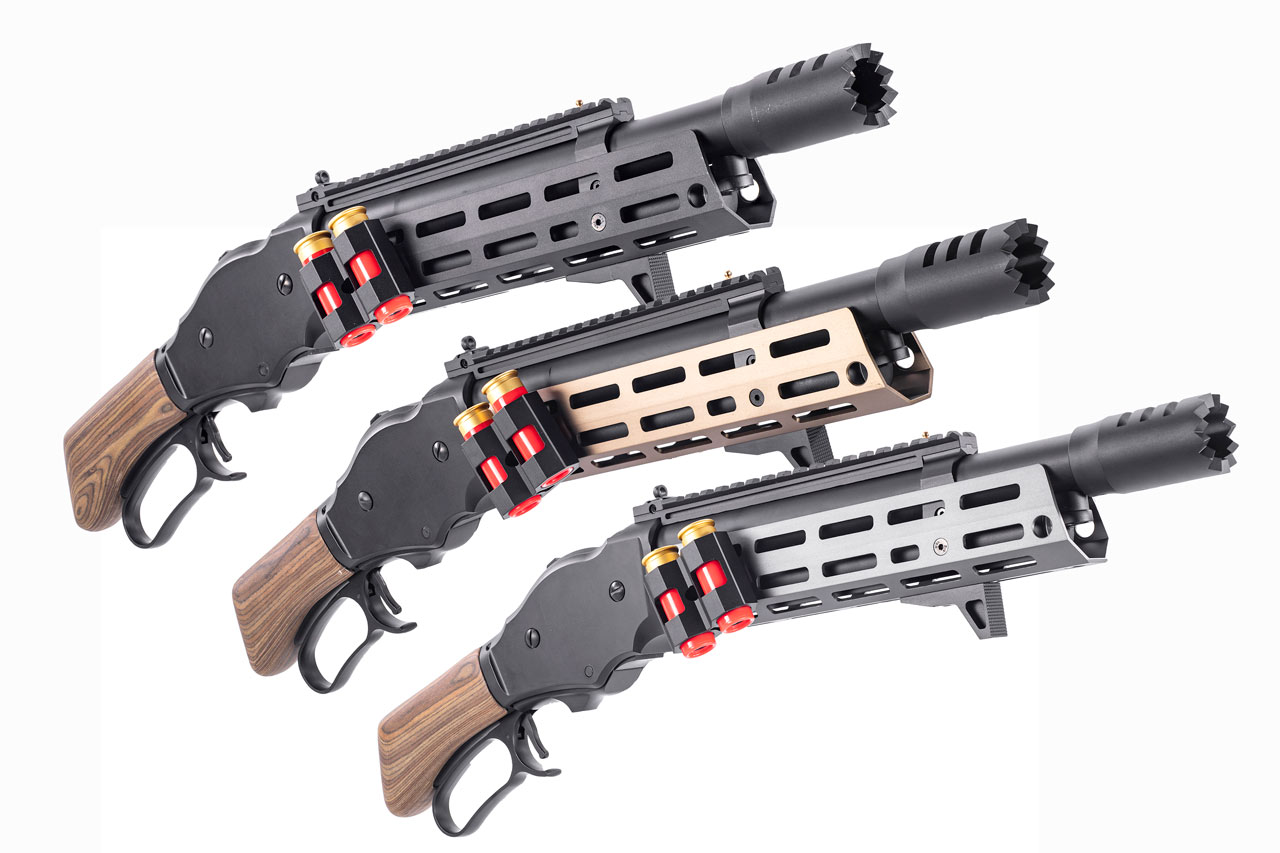 Golden Eagle金鷹AT8701 M1887拋殼M-LOK霰彈槍散彈瓦斯槍長槍-GEAT8701GY