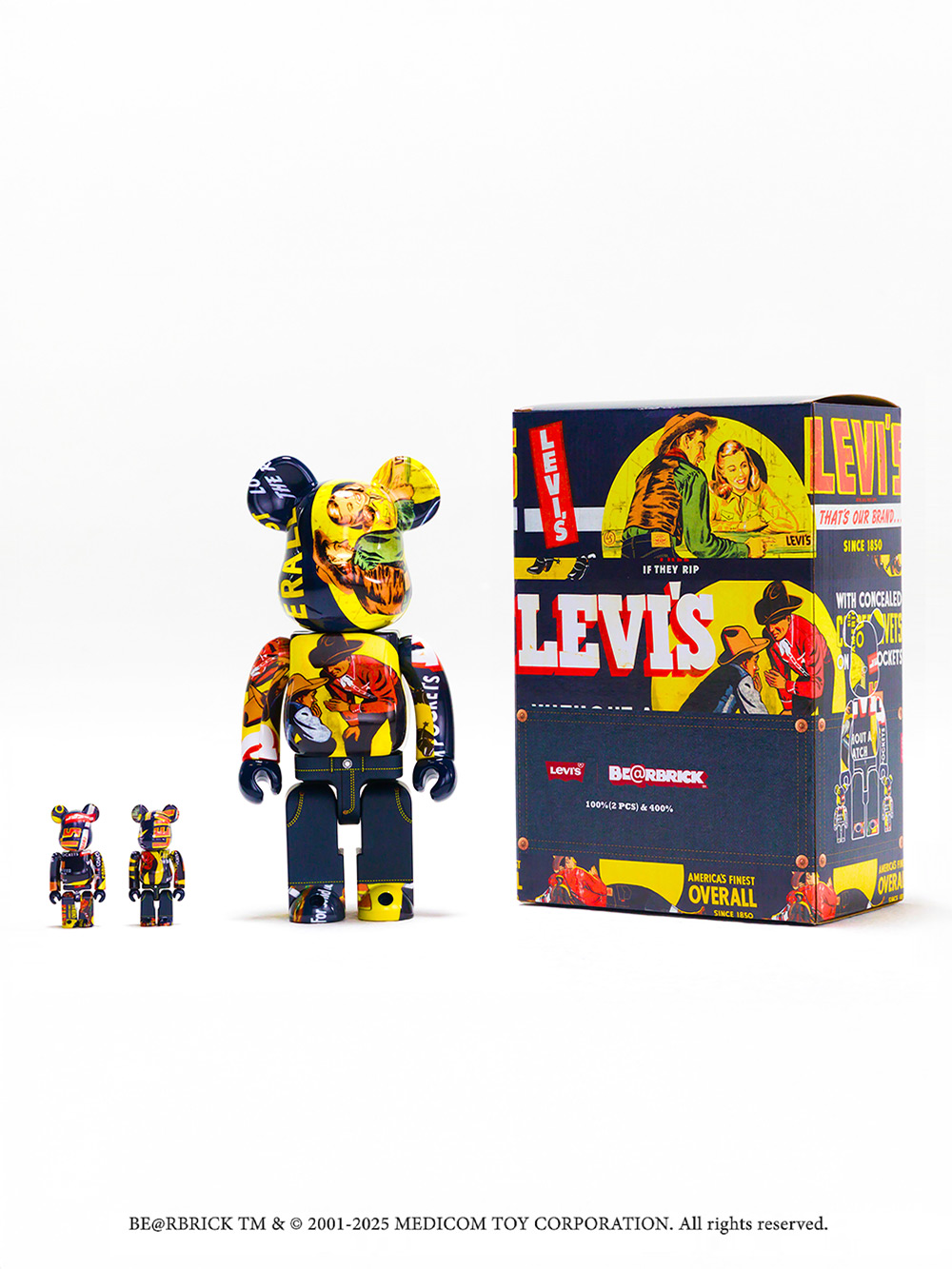 Levi's® x BE@BRICK 庫柏力克熊聯名限定限量400% & 100% / Banner經典