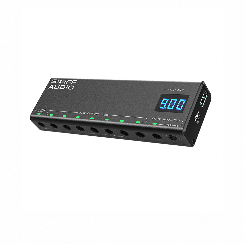 【SWIFF AUDIO】P200 數顯可調電壓式效果器電源供應器 公司貨_1