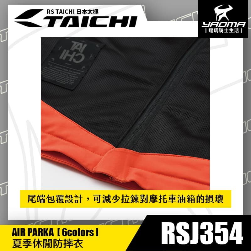 RS TAICHI RSJ354 夏季透氣防摔衣 ICON BLACK 五件式護具 CE護具 CPS系統 休閒款 另有女版 日本太極 耀瑪騎士_8