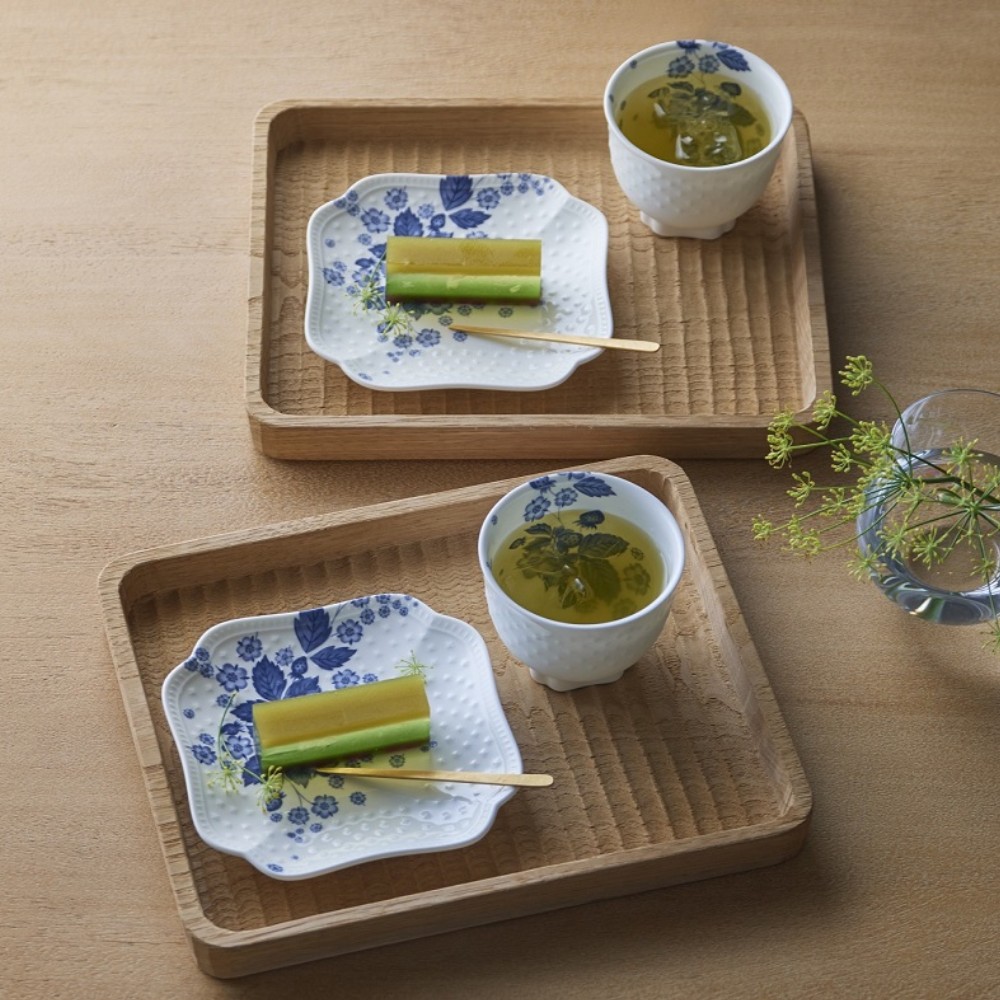 靛藍草莓造型方盤27cm_5