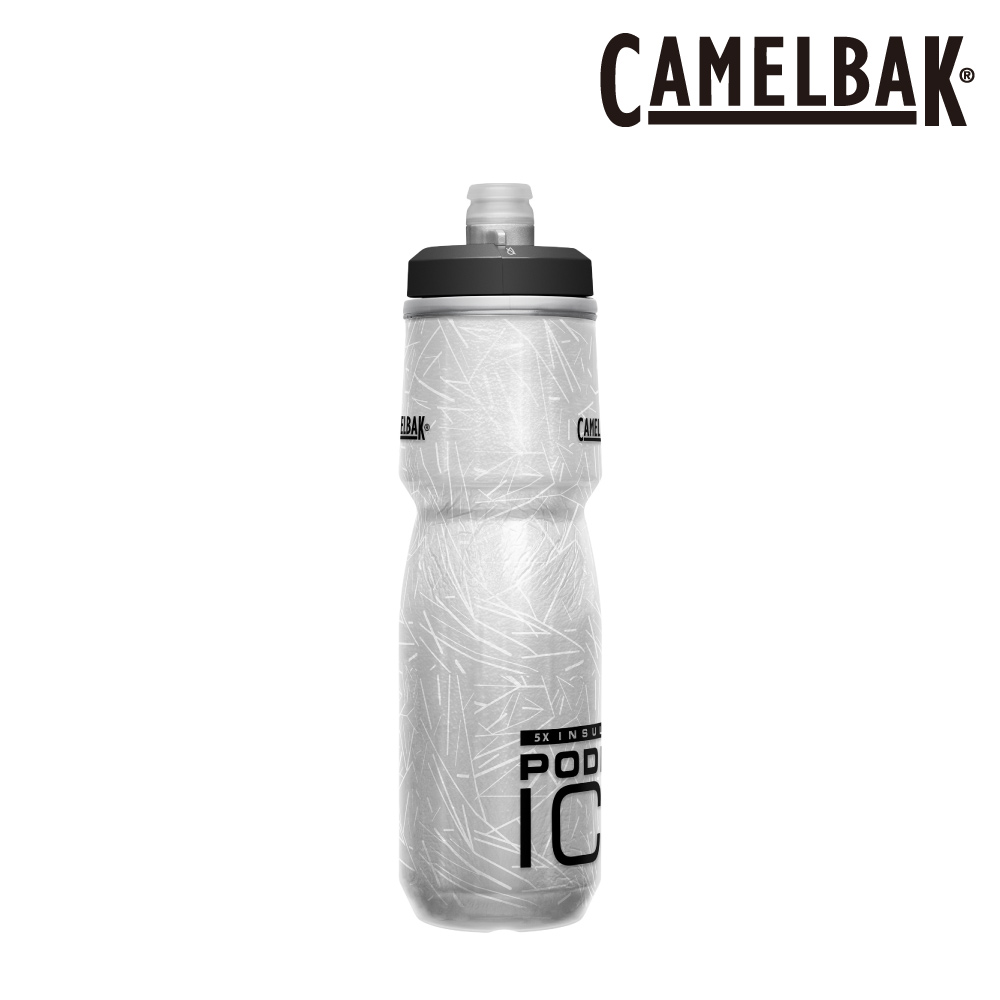 CAMELBAK PODIUM ICE 5X酷冰保冷噴射水瓶CB1872002062｜600ml 經典黑