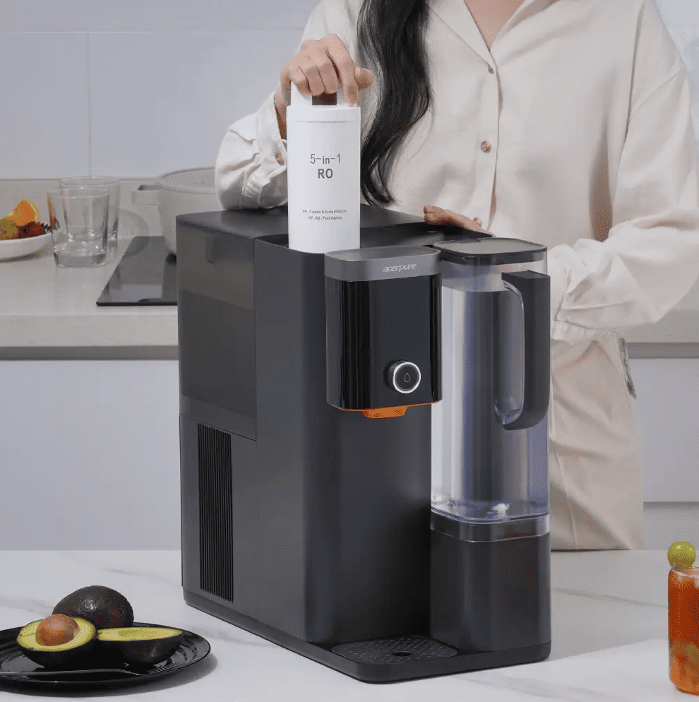 プレミアムウォーター 冷温水器 ブラック スリムサーバーIII（ショートタイプ）｜天然水ウォーターサーバーは