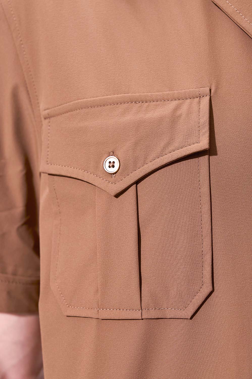 SST&C Khaki Military Shirt | 00092503003_3