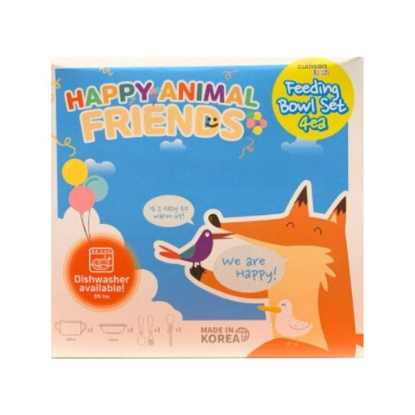 CUITISAN Happy Animal Friends Feeding Bowl Set_0