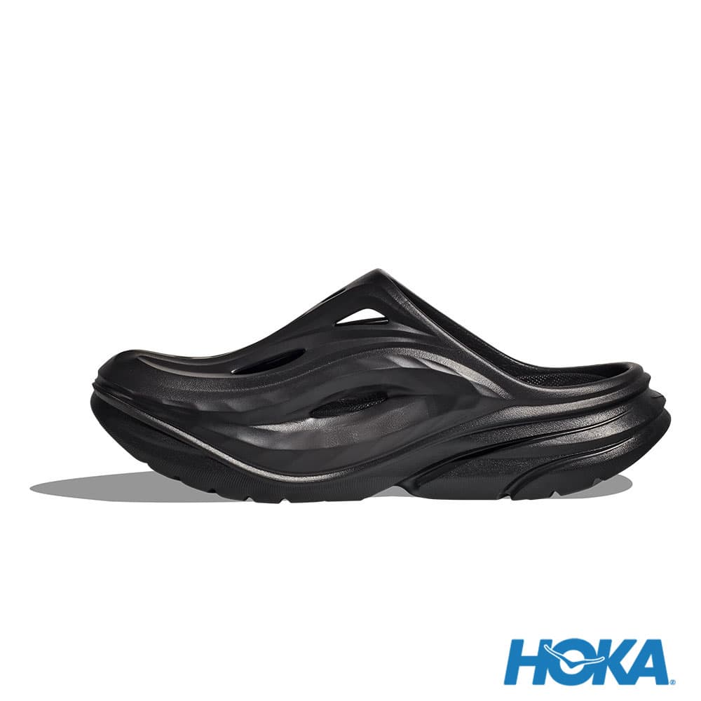 HOKA Ora Recovery Mule 恢復拖鞋 黑_2