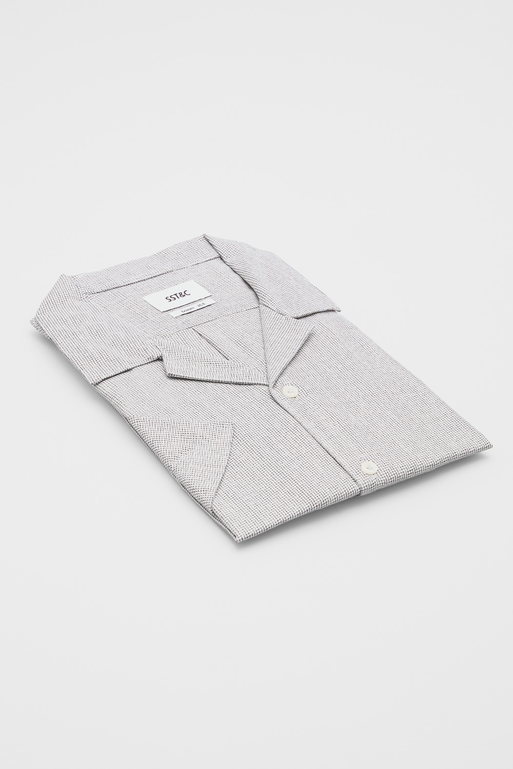 SST&C Brown Textured Leisure Fit Shirt | 00072503001_3