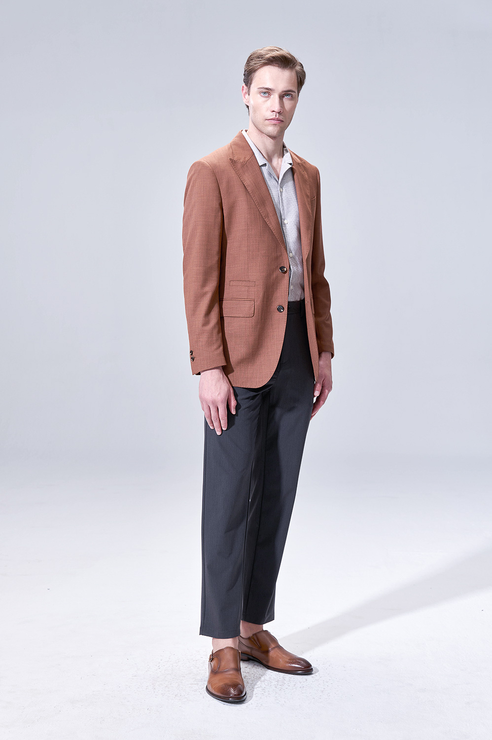 SST&C 磚紅色休閒西裝外套｜00112503004_1