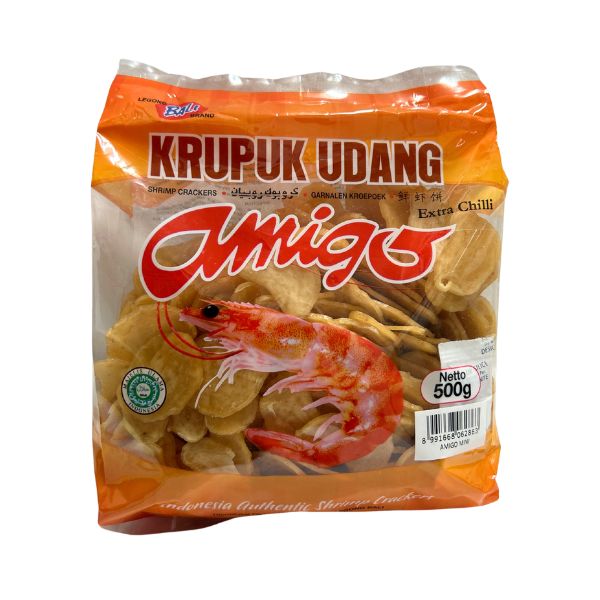 BALI Amigo Krupuk Udang Extra Chilli_500g_0