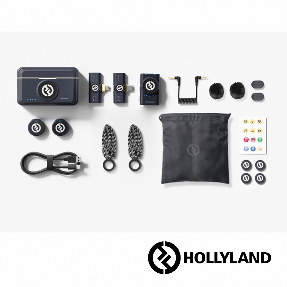Hollyland】LARK M2 Combo套組一對二無線麥克風公司貨