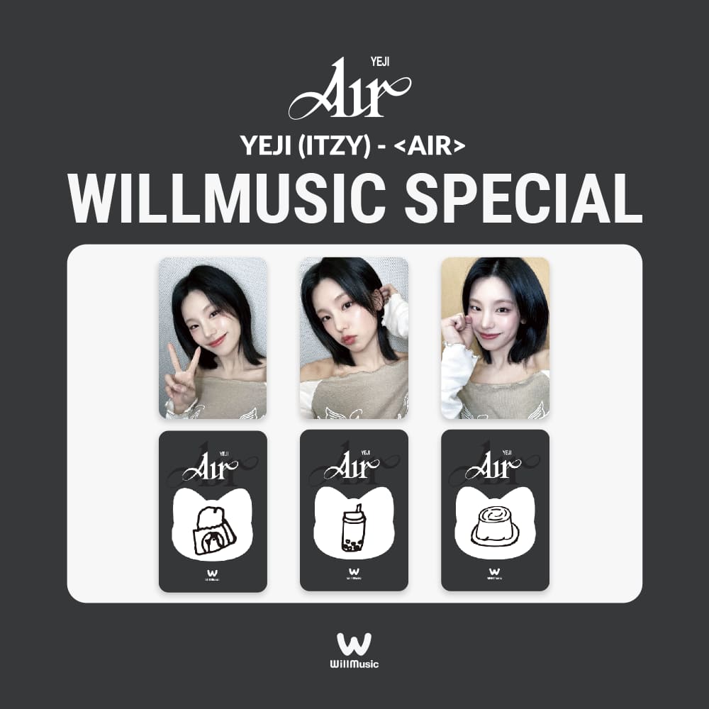 itzy Air イェジ台湾 will music サイン会 特典トレカ 3枚 WILLMUSIC ] YEJI (ITZY) - AIR 1:1 VIDEO CALL EVENT | Popular