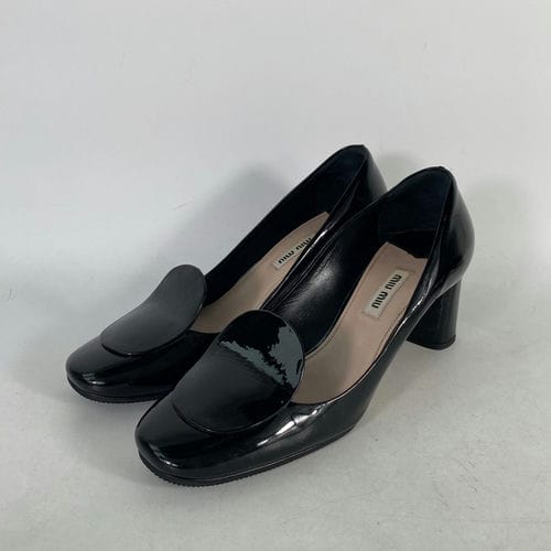【台北車站館前店】MIU MIU/淺口皮鞋/38/_1