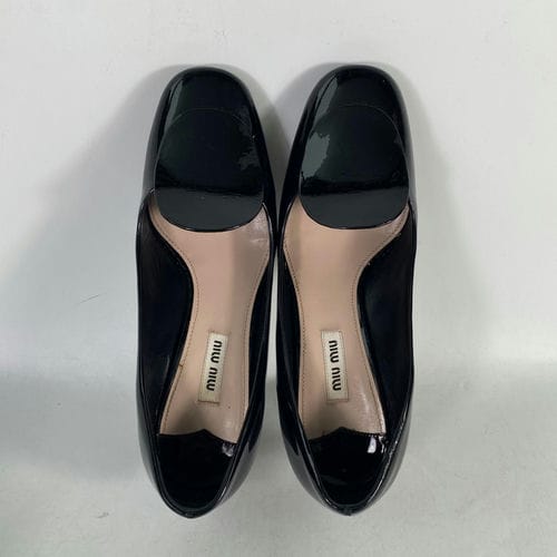【台北車站館前店】MIU MIU/淺口皮鞋/38/_2