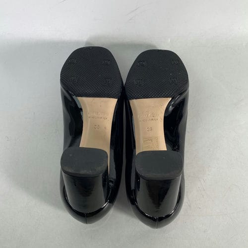 【台北車站館前店】MIU MIU/淺口皮鞋/38/_3