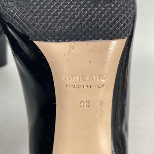 【台北車站館前店】MIU MIU/淺口皮鞋/38/_4