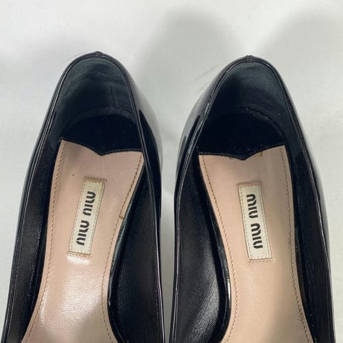 【台北車站館前店】MIU MIU/淺口皮鞋/38/_5