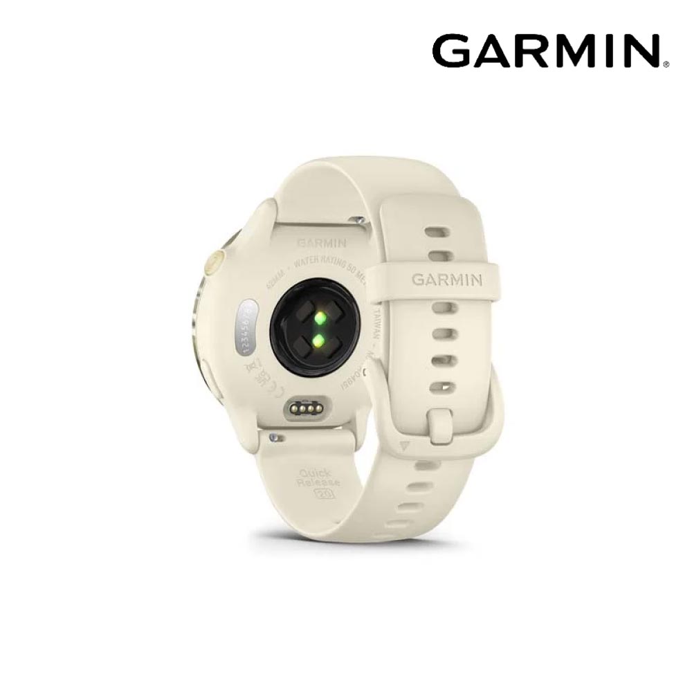 門市自取限定】GARMIN vivoactive 6 音樂GPS智慧腕錶｜010-02985-11 奶油白