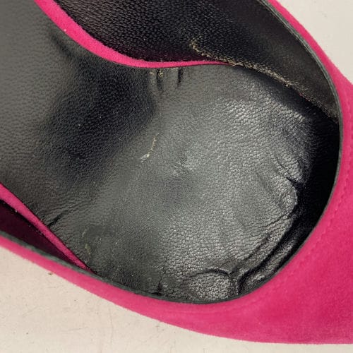 【汐止遠雄店】SAINT LAURENT/淺口皮鞋/36/桃紅幾皮_5