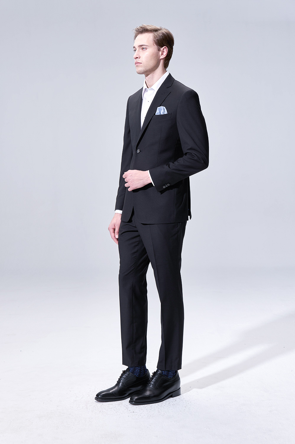 SST&C黑色紋理裁縫版西裝褲｜00022504006 (Outlet)_1