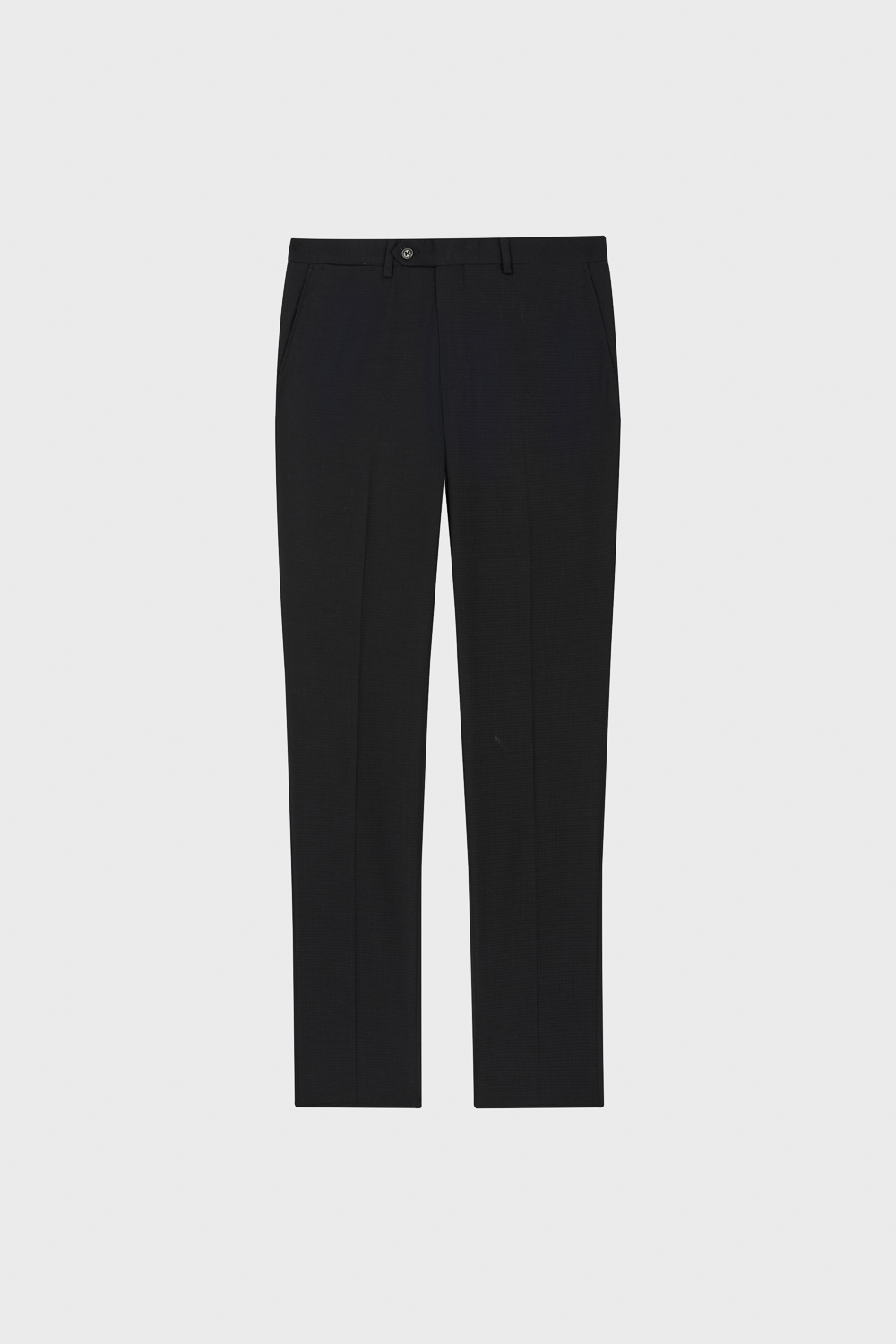 SST&C Black Textured Tailored Trousers | 00022504006_3