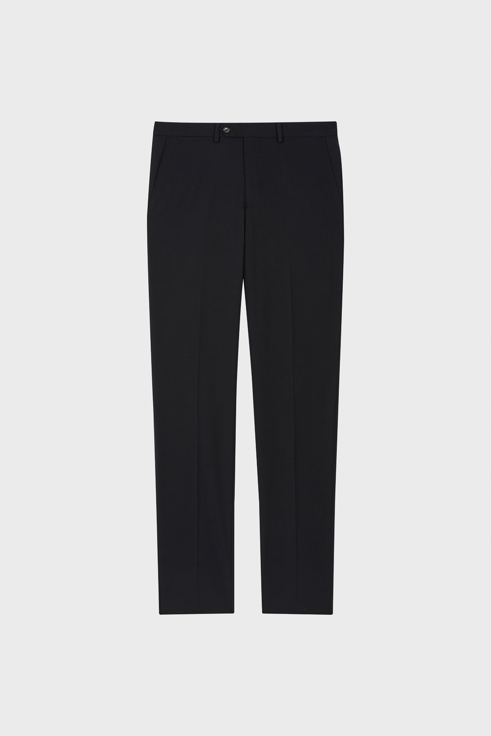 SST&C Black Textured Slim Trousers | 00022504003_3