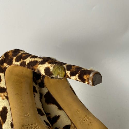 【徐匯廣場店】MIU MIU/淺口皮鞋/37/_9