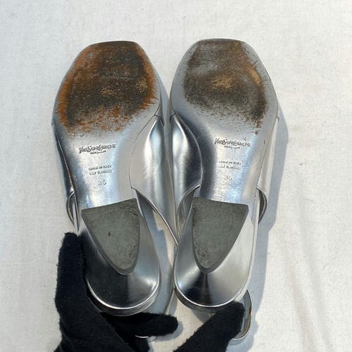 【基隆店】YVES SAINT LAURENT/淺口皮鞋/36/_3