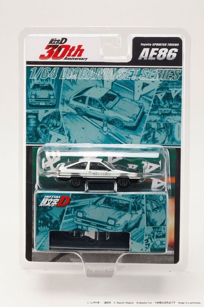 【頭文字D 30th 1/64 Trueno&IMPREZA】1500台限定 吊卡版] 頭文字D 30周年紀念Hobby JAPAN 1/64 豐田Toyota