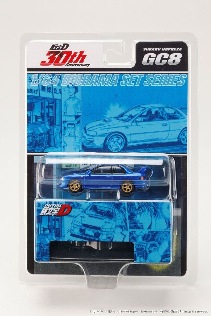 吊卡版] 頭文字D 30周年紀念Hobby JAPAN 1/64 速霸陸SUBARU IMPREZA