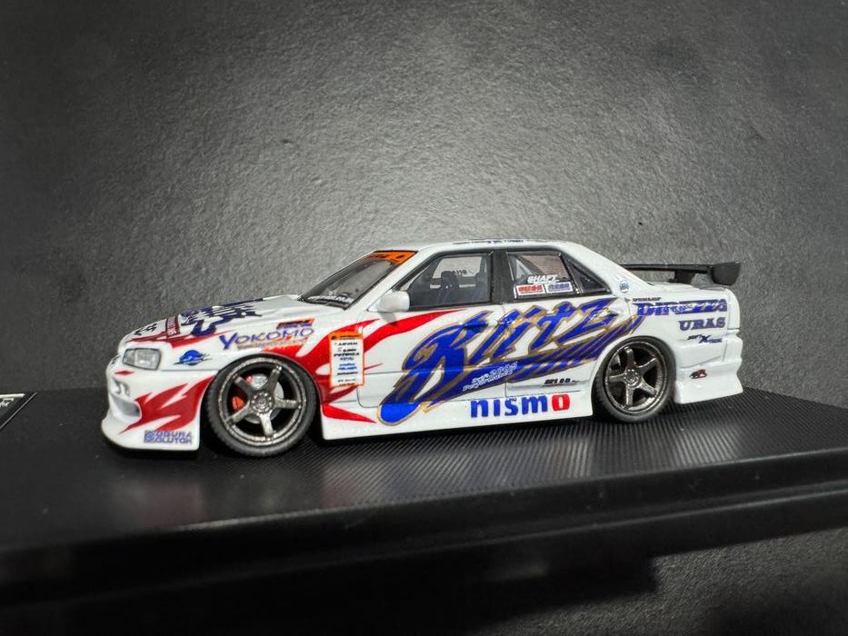 MORTAL 1/64 日產NISSAN BLITZ D1 SKYLINE ER34 野村謙D1甩尾賽2005