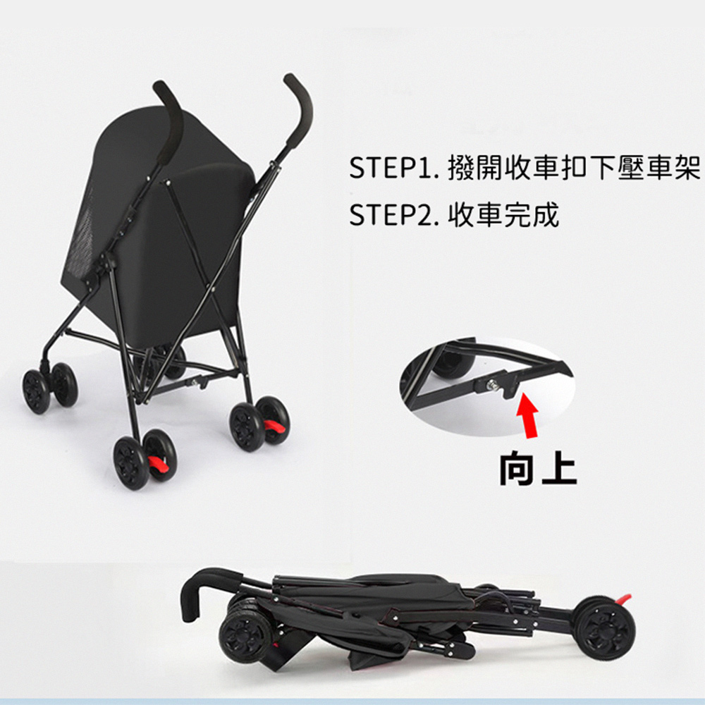 【寵趣屋PetHouse】輕便可折疊物品推車 | 小型犬適用 |承重15kg以下 | 多功能設計_2