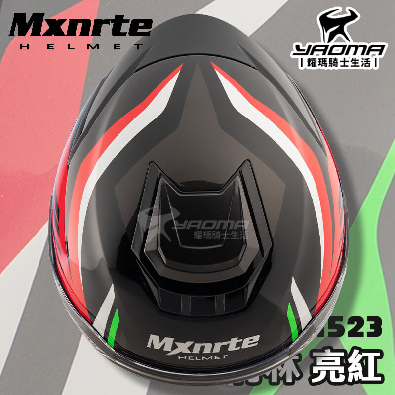 MXNRTE 安全帽 M523 加特林 亮面 紅 內墨片 藍芽耳機槽 排扣 3/4罩帽 Mxnrte m523_5