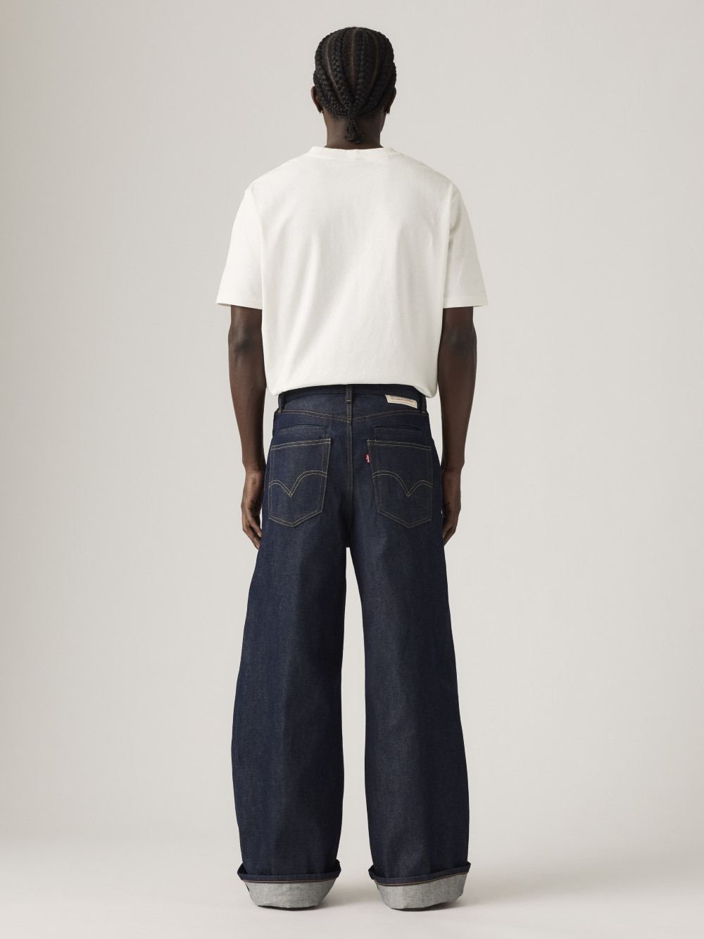 Levi's® X Sacai 男女同款寬鬆丹寧牛仔褲｜0035H-0000