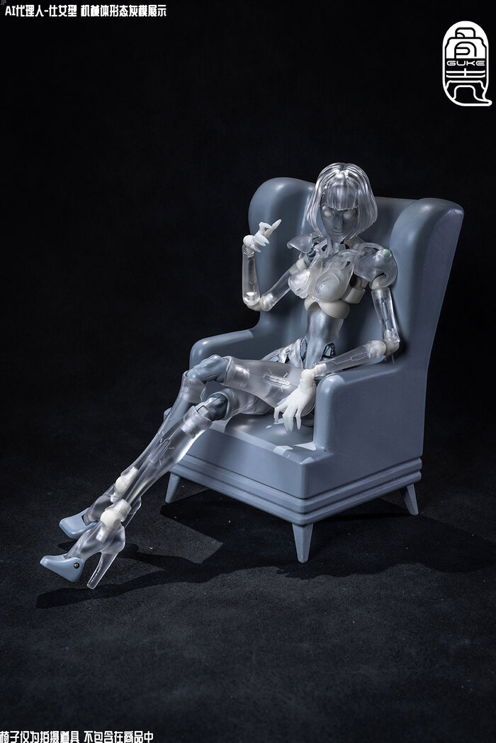 骨殼工坊1/12 GK01FEC1 AI代理人仕女型C1 透明版可動完成品