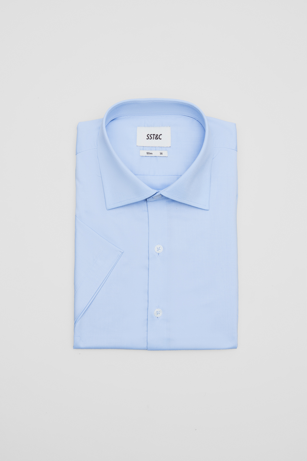 SST&C Sky Blue Slim Fit Shirt | 00072506002_0