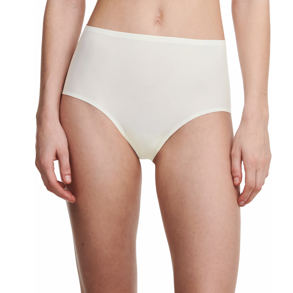 【Chantelle Lab】透氣涼感無痕高腰內褲>象牙白(26470_035)【Soft Stretch】_0