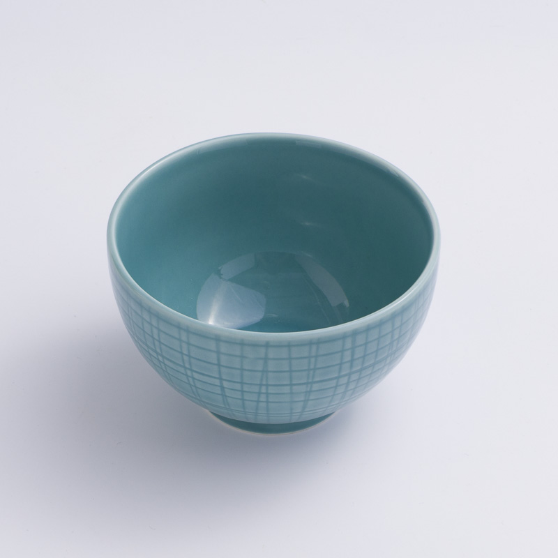 WAGA 湖水綠格 11.5cm 陶瓷深碗｜單品_0